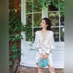 NWT Zimmermann 2019 moncur studded mini dress AUS 0= US 4